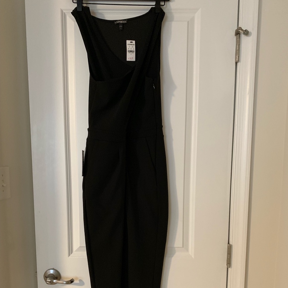 Express - Black Keyhole Jumpsuit
